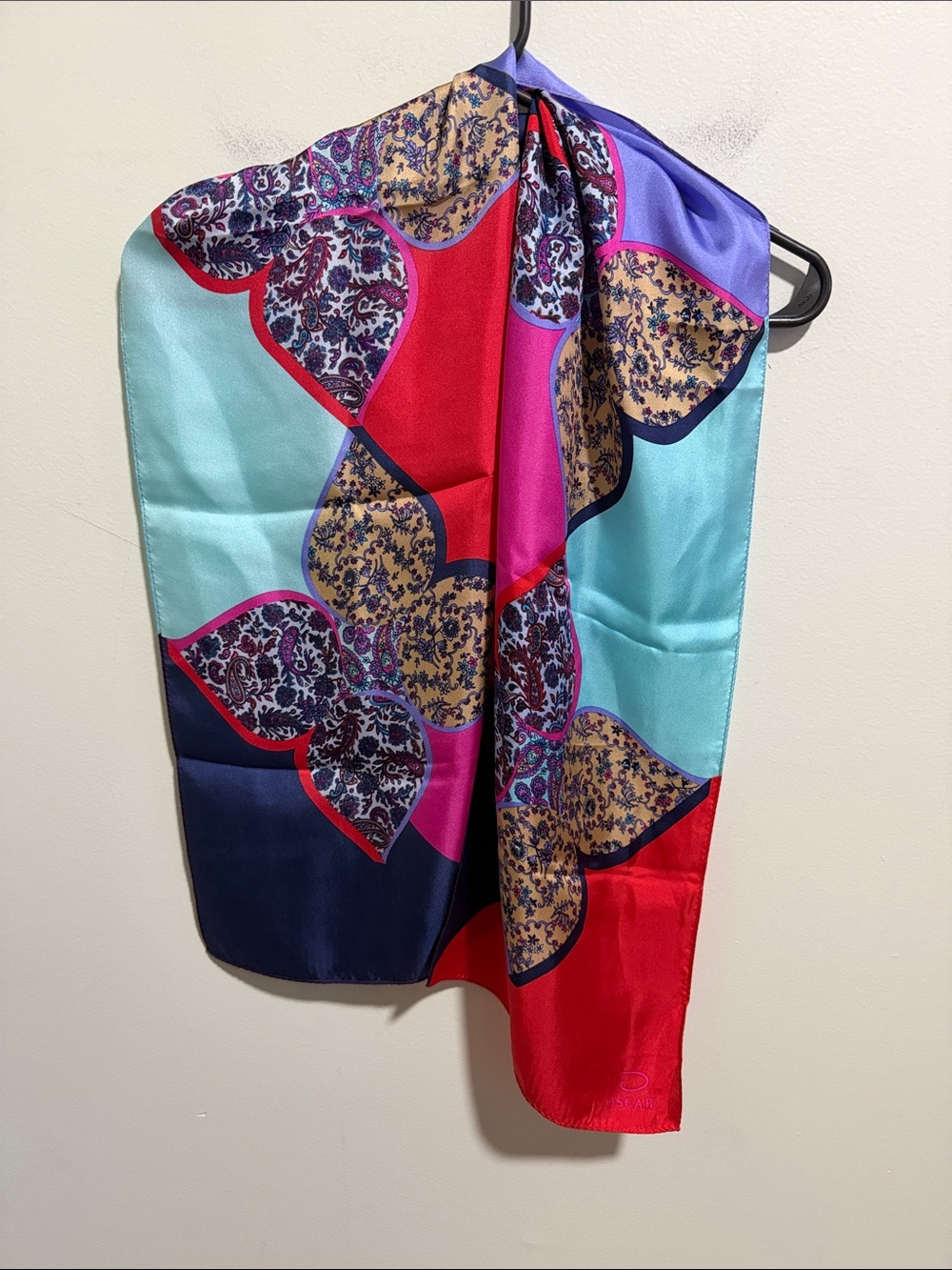 Oscar de la Renta Silk Patterned Scarf